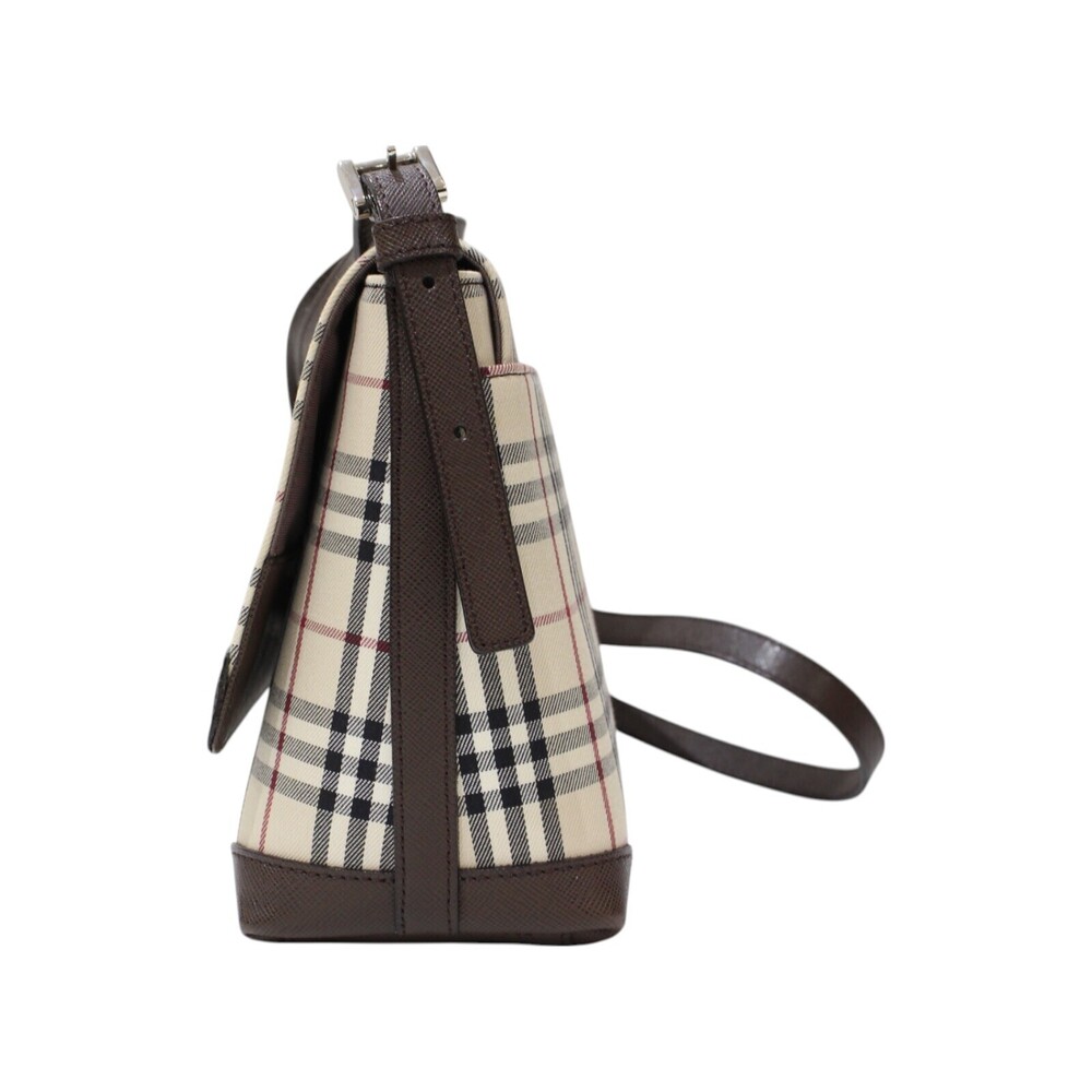 BURBERRY Nova Check Shoulder Bag Brown Beige Tan Classic - Picture 3 of 7